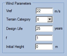 wind parameters